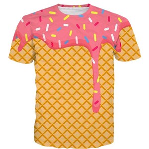 Tshirt Donuts / Plein de donuts / tshirt blanc