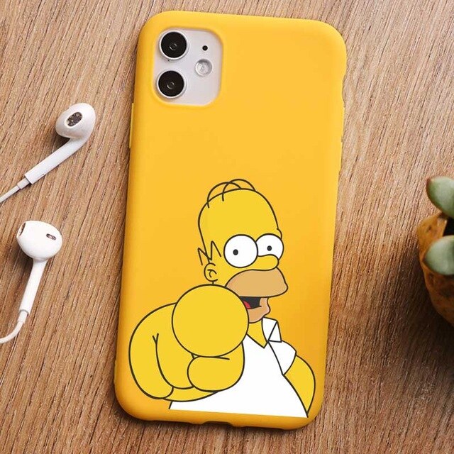 Coque smartphone Donuts Simpson - iPhone 11 PRO MAX 7 6s 8 plus XR XS MAX