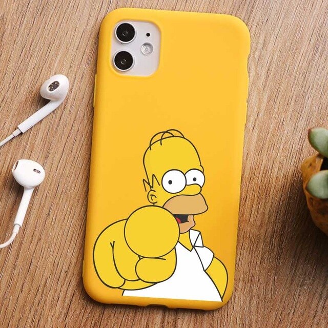 Coque smartphone Donuts Simpson - iPhone 11 PRO MAX 7 6s 8 plus XR XS MAX