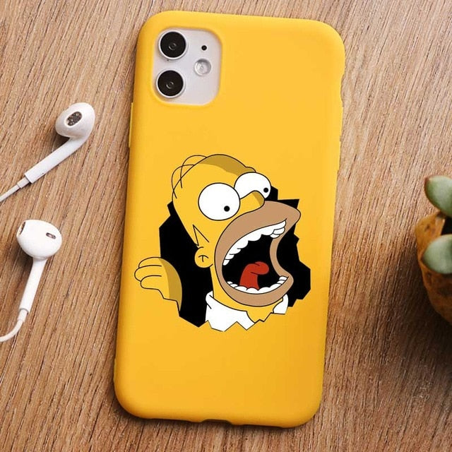 Coque smartphone Donuts Simpson - iPhone 11 PRO MAX 7 6s 8 plus XR XS MAX