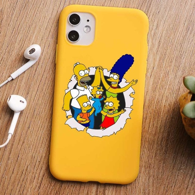 Coque smartphone Donuts Simpson - iPhone 11 PRO MAX 7 6s 8 plus XR XS MAX