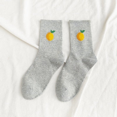 Chaussettes donuts pour femmes + Fruits / Banane / Avocat / Citron / Oeuf / Cookie / Beignet