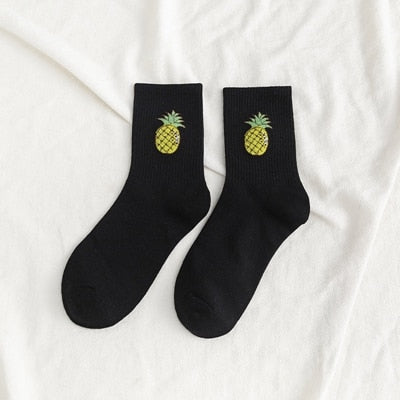 Chaussettes donuts pour femmes + Fruits / Banane / Avocat / Citron / Oeuf / Cookie / Beignet