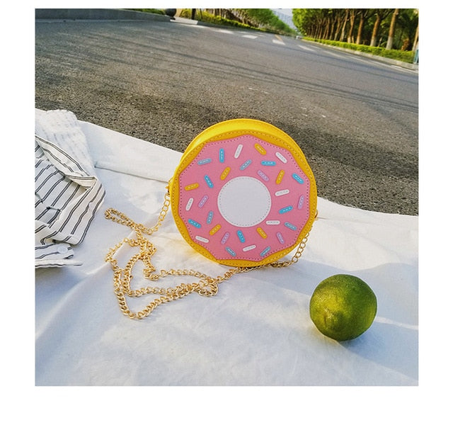 Sac donuts tridimensionnels style sac messager