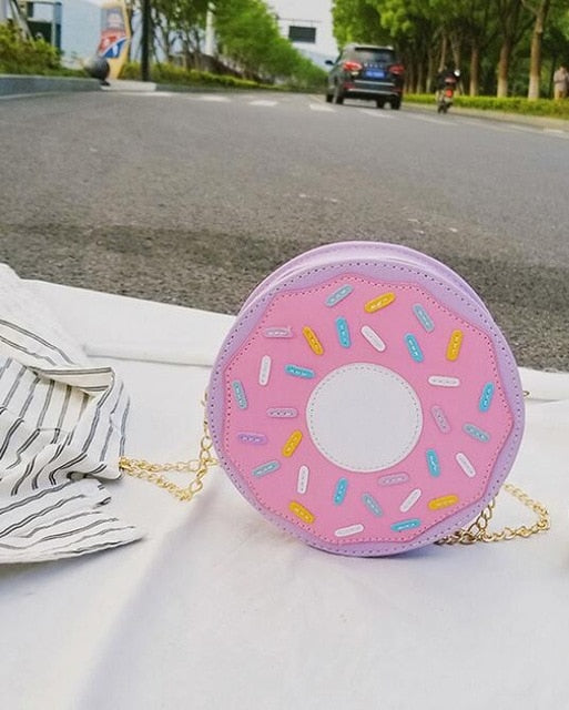 Sac donuts tridimensionnels style sac messager