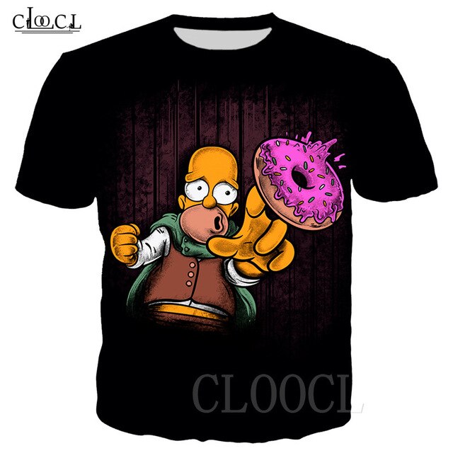 Tshirt Donuts Simpsons bleu / Homer GOT