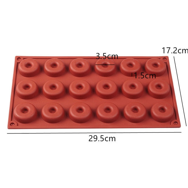 Moule à donuts en silicone antiadhésif / Appareil à beignets x 12 + x18 / Moules a muffin