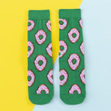 Chaussettes donuts pour femmes + Fruits / Banane / Avocat / Citron / Oeuf / Cookie / Beignet