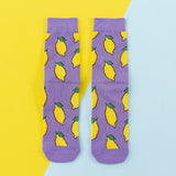 Chaussettes donuts pour femmes + Fruits / Banane / Avocat / Citron / Oeuf / Cookie / Beignet