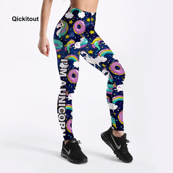 Legging femme donuts licorne noir / pantalon pyjama femme