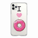Coque téléphone Frites/Donuts/Pizza: étui souple pour iPhone 11 7 X 8 6 6S Plus 5S