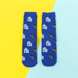 Chaussettes donuts Femmes Dessin : Fruit / Banane / Avocat / Citron / Oeuf  / Cookie