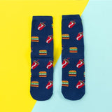 Chaussettes donuts Femmes Dessin : Fruit / Banane / Avocat / Citron / Oeuf  / Cookie