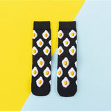 Chaussettes donuts Femmes Dessin : Fruit / Banane / Avocat / Citron / Oeuf  / Cookie
