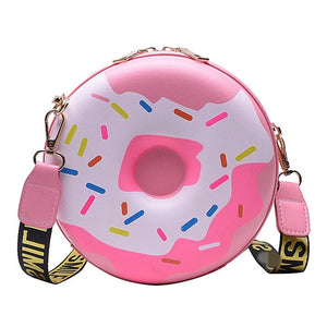 Sac à bandoulière en forme de beignet/donuts Sacs mignons en cuir croisés