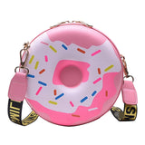 Sac à bandoulière en forme de beignet/donuts Sacs mignons en cuir croisés