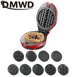 DMWD 220V Gaufrier multifonctions Appareil électrique pour la fabrication de donuts