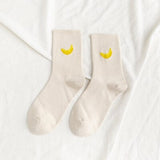 Chaussettes donuts pour femmes + Fruits / Banane / Avocat / Citron / Oeuf / Cookie / Beignet
