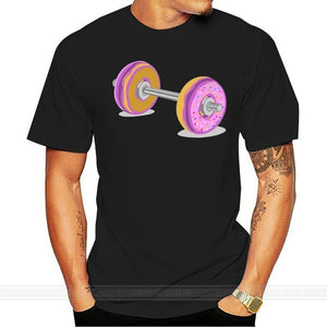 Tshirt donuts / Parody Gym T-shirt en coton à coupe régulière / Tee-shirt d'été en coton