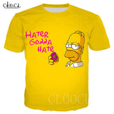Tshirt Donuts homer "hater gonna hate"