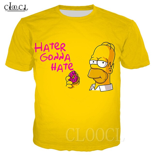 Tshirt Donuts homer "hater gonna hate"