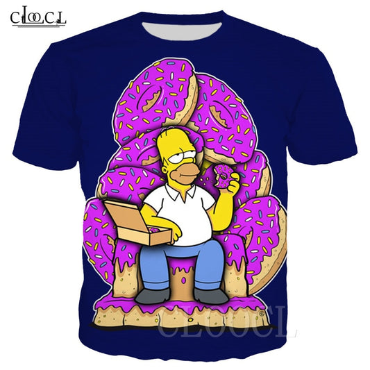 Tshirt Donuts Simpsons bleu / Homer GOT