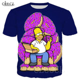 Tshirt Donuts Simpsons bleu / Homer GOT