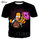 Tshirt Donuts Simpsons bleu / Homer GOT